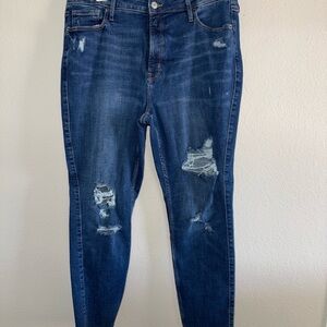 Old Navy Distressed Blue Women's Jeans